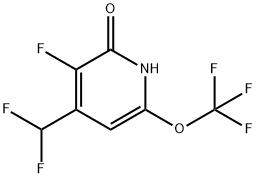 3-Fluoro-4-(difluoromethyl)-2-hydroxy-6-(trifluoromethoxy)pyridine 结构式