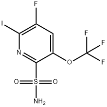 3-Fluoro-2-iodo-5-(trifluoromethoxy)pyridine-6-sulfonamide