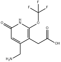4-(Aminomethyl)-6-hydroxy-2-(trifluoromethoxy)pyridine-3-acetic acid 结构式