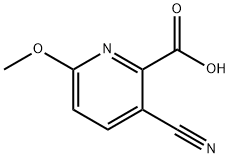 3-氰基-6-甲氧基吡啶甲酸 结构式