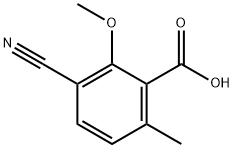 3-氰基-2-甲氧基-6-甲基苯甲酸 结构式