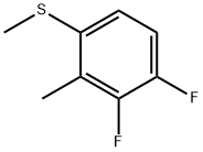 Benzene, 1,2-difluoro-3-methyl-4-(methylthio)- 结构式