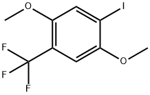 Benzene, 1-iodo-2,5-dimethoxy-4-(trifluoromethyl)- 结构式