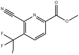 6-氰基-5-(三氟甲基)吡啶甲酸甲酯 结构式