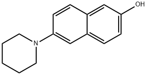 6-(哌啶-1-基)萘-2-醇 结构式