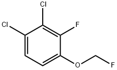 1,2-Dichloro-3-fluoro-4-(fluoromethoxy)benzene 结构式