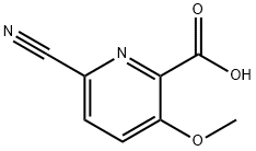 6-氰基-3-甲氧基吡啶甲酸 结构式