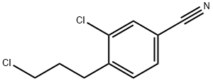 3-Chloro-4-(chloropropyl)benzonitrile 结构式