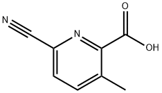 6-氰基-3-甲基吡啶甲酸 结构式
