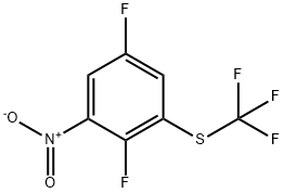 1,4-Difluoro-2-nitro-6-(trifluoromethylthio)benzene 结构式