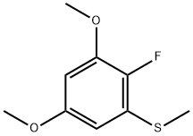 Benzene, 2-fluoro-1,5-dimethoxy-3-(methylthio)- 结构式