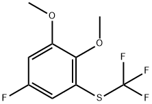 1,2-Dimethoxy-5-fluoro-3-(trifluoromethylthio)benzene 结构式