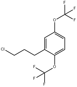 2,5-Bis(trifluoromethoxy)(3-chloropropyl)benzene 结构式