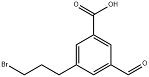 3-(3-Bromopropyl)-5-formylbenzoic acid 结构式