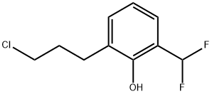 2-(3-Chloropropyl)-6-(difluoromethyl)phenol 结构式