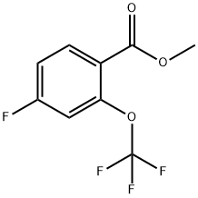 4-氟-2-(三氟甲氧基)苯甲酸甲酯 结构式