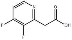 2-(3,4-二氟吡啶-2-基)乙酸 结构式