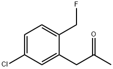 1-(5-Chloro-2-(fluoromethyl)phenyl)propan-2-one 结构式