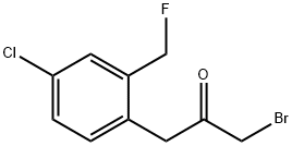 1-Bromo-3-(4-chloro-2-(fluoromethyl)phenyl)propan-2-one