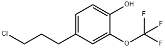 4-(3-Chloropropyl)-2-(trifluoromethoxy)phenol 结构式