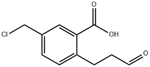 5-(Chloromethyl)-2-(3-oxopropyl)benzoic acid 结构式