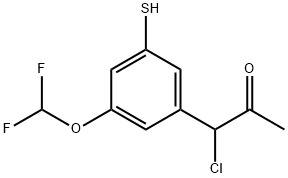 1-Chloro-1-(3-(difluoromethoxy)-5-mercaptophenyl)propan-2-one