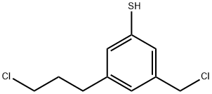 3-(Chloromethyl)-5-(3-chloropropyl)thiophenol 结构式