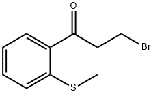 3-Bromo-1-(2-(methylthio)phenyl)propan-1-one 结构式