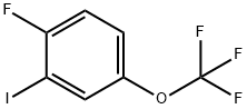 1-氟-2-碘-4-(三氟甲氧基)苯 结构式