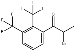 1-Propanone, 1-[2,3-bis(trifluoromethyl)phenyl]-2-bromo- 结构式