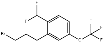 2-(3-Bromopropyl)-4-(trifluoromethoxy)benzodifluoride 结构式