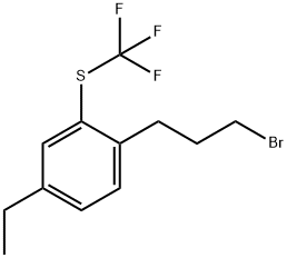 1-(3-Bromopropyl)-4-ethyl-2-(trifluoromethylthio)benzene