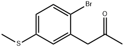 1-(2-Bromo-5-(methylthio)phenyl)propan-2-one 结构式