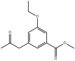 Methyl 3-ethoxy-5-(2-oxopropyl)benzoate 结构式