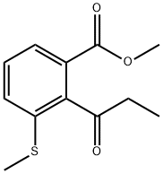 Methyl 3-(methylthio)-2-propionylbenzoate 结构式