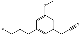 3-(3-Chloropropyl)-5-methoxyphenylacetonitrile 结构式