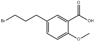 5-(3-Bromopropyl)-2-methoxybenzoic acid 结构式