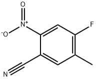 4-氟-5-甲基-2-硝基苯腈 结构式