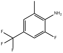 2-氟-6-甲基-4-(三氟甲基)苯胺 结构式