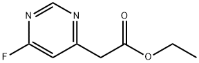 2-(6-氟嘧啶-4-基)乙酸乙酯 结构式