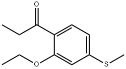 1-(2-Ethoxy-4-(methylthio)phenyl)propan-1-one 结构式