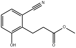 Methyl 2-cyano-6-hydroxyphenylpropanoate 结构式