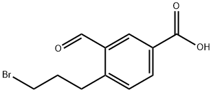 4-(3-Bromopropyl)-3-formylbenzoic acid 结构式