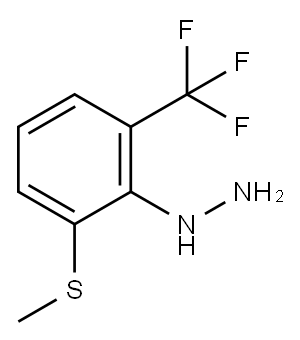 3-(Methylthio)-2-hydrazinylbenzotrifluoride 结构式