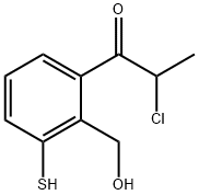 2-(2-Chloropropanoyl)-6-mercaptobenzylalcohol 结构式