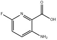 3-氨基-6-氟吡啶甲酸 结构式