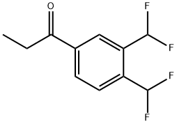 1-(3,4-Bis(difluoromethyl)phenyl)propan-1-one 结构式