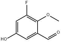 3-氟-5-羟基-2-甲氧基苯甲醛 结构式