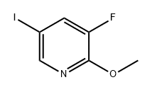 3-氟-5-碘-2-甲氧基吡啶 结构式