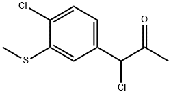 1-Chloro-1-(4-chloro-3-(methylthio)phenyl)propan-2-one 结构式